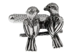 Love Birds Lovebirds coppia gemelli matrimonio fantasia confezione regalo e panno lucidante - Foto 1 di 6