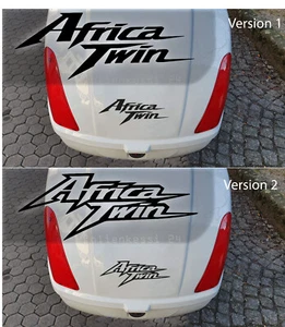 2 Aufkleber Africa Twin 2 Versionen Tuareg Ralley Beduine Honda Farbwahl H010 - Picture 1 of 6