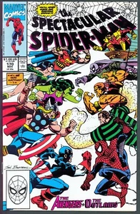 Spectacular Spider-Man 179 NM+ 9.6 Avengers 4110 Marvel 1990 - Picture 1 of 2