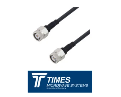 LMR-195 Times Microwave Coaxial Cable Assembly TNC Male connectors GPS HAM RAD - Image 1 of 3