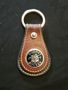 Vintage Dooney und Bourke Allwetter Leder DB Schlüssel braun und schwarz - Bild 1 von 4