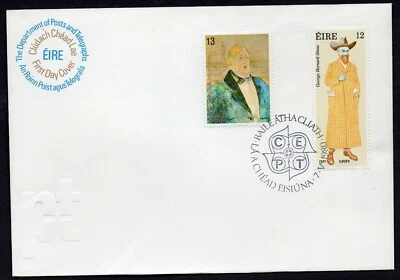 EUROPA CEPT 1980 - IRELAND - FAMOUS PEOPLE - GEORGE BERNARD SHOW - FDC - Image 1 of 2