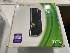 Microsoft Xbox 360 S Slim System 250GB Black Console CIB w/ Controller & Box #M