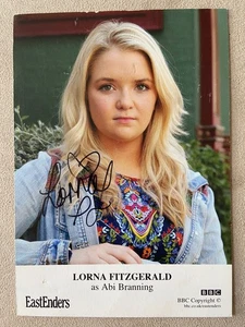 Tarjeta de molde fotográfica autografiada 220 de Lorna Fitzgerald Eastenders como Abi Branning - Imagen 1 de 2