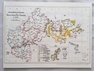 Thurn & Taxis Gesamtübersichtskarte, Expl. 191 von 600 m. Signatur Jürgen Trapp - Bild 1 von 7