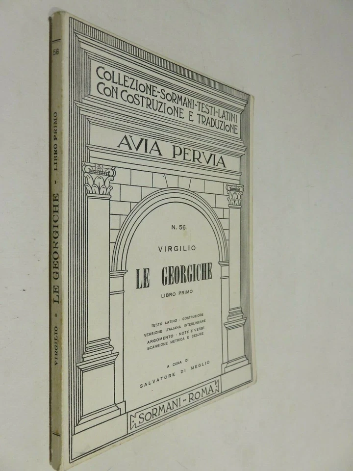 LE GEORGICHE Libro primo Virgilio Salvatore Di Meglio Testo latino costruzione - Immagine 1 di 1