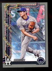 2025 Topps Holiday Shohei Ohtani  Silver Glitter #H 1 Dodgers - Picture 1 of 1