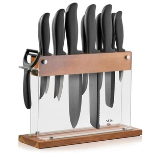 Juego de Cerámica con Bloque - Juego de Cerámica de 13 Piezas para Cocina, Incluye Chef, San... - Imagen 1 de 9