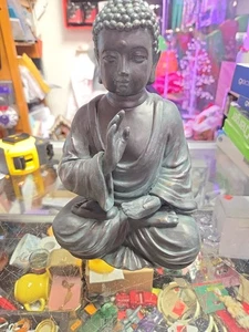 9 Inch Resin Buddha Statuary Statue Decor Garden - Foto 1 di 12