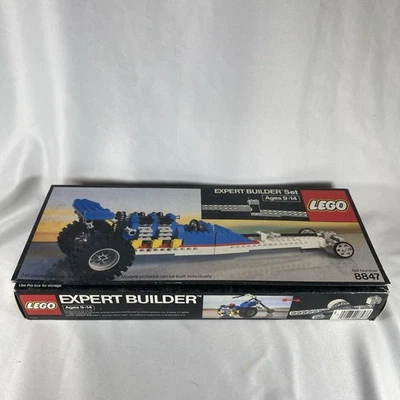 Vintage LEGO Expert Builder Set 8847 DRAGSTER 1983 Car Vehicle +Box Manual 1980s - Image 1 of 4