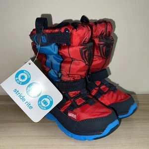 Stride Rite Spiderman Toddler Kids Size 5 Made2Play Sneaker Boots M2P NEW w/Tags - Picture 1 of 13