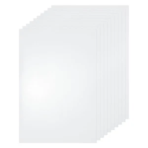 10pcs Clear Plastic Sheet 12"x8.3"x0.02" Transparent Flexible PVC Sheet Panels - Picture 1 of 6