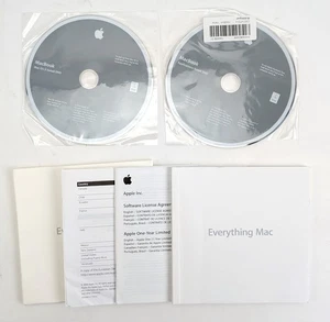 Apple Macbook Late 2008 A1278 DVD OS X 10.5.6 LEOPARD 2Z691-6357-A Install Disks - Picture 1 of 4