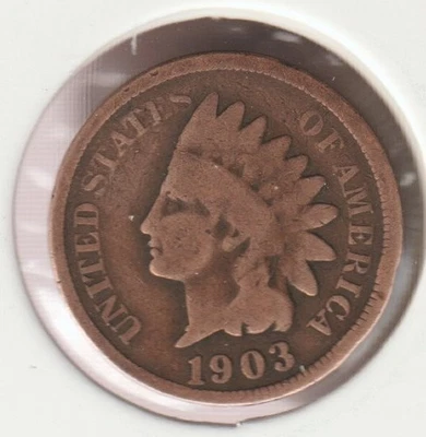 US Rare Old West 1903 Indian Head Penny Coin Collection Cent 🔥Black Friday Sale - Image 1 of 2