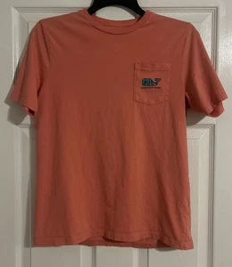 Vineyard Vines Youth L (16) Pocket SS T-Shirt Football Field Whale Lobster Reef - Picture 1 of 9