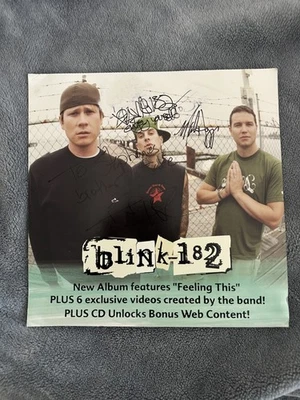 Blink 182 - Signed/Autographed Untitled Promo Poster 2004 + Stickers etc!  - Image 1 of 4