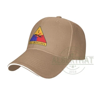 Gorra de béisbol unisex 1st Armored Division ajustable sombrero de papá - Imagen 1 de 9