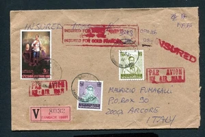 THAILAND 1988 - Ein versicherter Brief Luftpost St. von BANGKOK nach ITALIEN - Bild 1 von 2