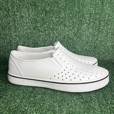 Native Shoes Mens 13 White Water Walking Shoes Comfort Rubber - Image 1 of 4