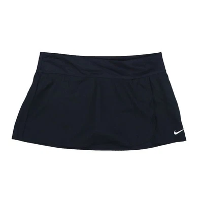 Nike Women's Swim Skirt Logo Short Polyester Pull On Stretch Black Medium New - Image 1 of 2