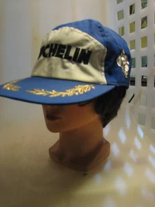 Vintage Michelin   racing team formula1 cotton podium hat cap '80s rally moto GP - Imagen 1 de 2
