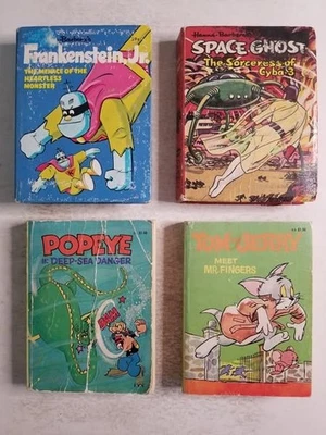 Space Ghost, Frankenstien Jr, Tom & Jerry, Popeye Big Little Books lote de 4 Foto 1 de 4