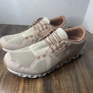 On Cloud 5 Running Shoe Waterproof Beige Women Size 11 - Picture 1 of 8