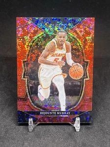 2022-23 Panini Select Dejounte Murray #2 Concourse Red Disco /49 Color Match - Picture 1 of 3