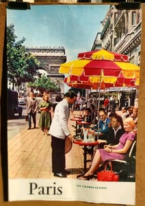 Affiche photo ancienne Paris Les Champs-Élysées /RS152 - Picture 1 of 3