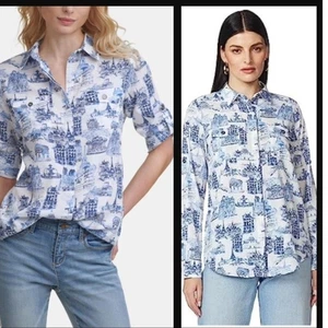 Karl Largerfeld skurril bedrucktes Shirt Gr. Midium  - Bild 1 von 10