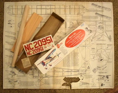 STERLING MODELS  WACO SRE Model Kit C4 BOX INSTRUCTIONS, DECAL ONLY - READ - Image 1 of 4