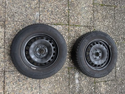 Winterkompletträder auf Stahlfelge, 195 65 15 R 15 T mit Conti TS 860 - Bild 1 von 4