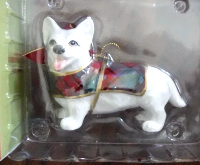 🎄New Spode Christmas Tree Tartan Corgi Ornament Dog New in box - Image 1 of 2