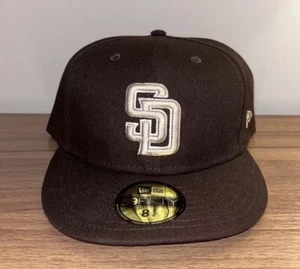 Men's New Era 59Fifty San Diego Padres Brown Authentic Collection Fitted 8 1/4 - Picture 1 of 5