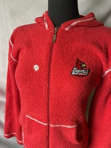Kashwere Louisville Cardinals Damen roter Mikrofaser Hoodie Reißverschluss vorne Größe M - Bild 1 von 10