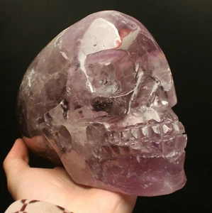 3025 g Cristal Amatista Natural Cuarzo Calavera Talla Curación 1 - Imagen 1 de 9