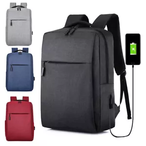 Zaino uomo donna 16" bookbag impermeabile borsa laptop scuola viaggio zaino - Foto 1 di 29