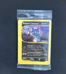 Pokémon Rocket's Sneasel 5 Winner Gold Stamped Best Of Game Promos Seal Pack - Picture 1 of 3