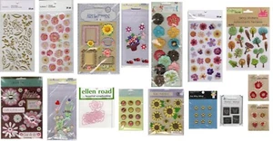 Lot of 16, Flowers crapbook stickers - Recollections, K&Company & more - Picture 1 of 10