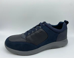 Scarpe Sneakers Slip-on Geox U Damiano D Blu camoscio e pelle SCONTO - Imagen 1 de 1