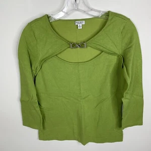 Camisa de manga larga verde S de Nine West para mujer - Imagen 1 de 5