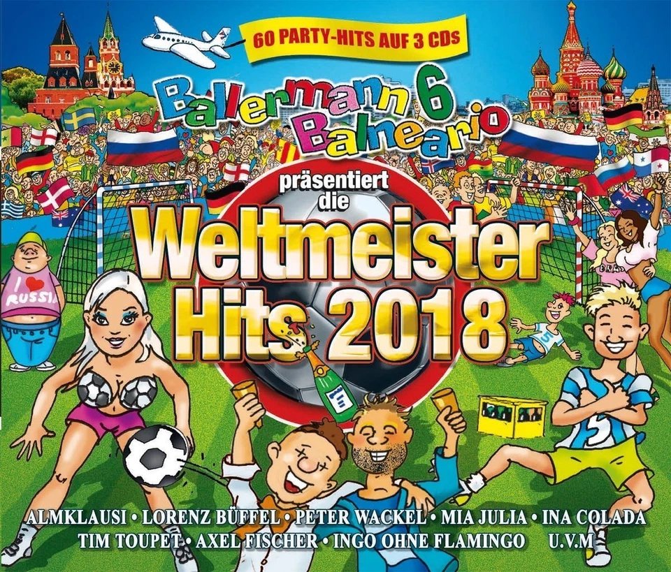CD Ballermann 6 Balneario Weltmeister Hits 2018 CD Box 3 CD's (K98) - Bild 1 von 1