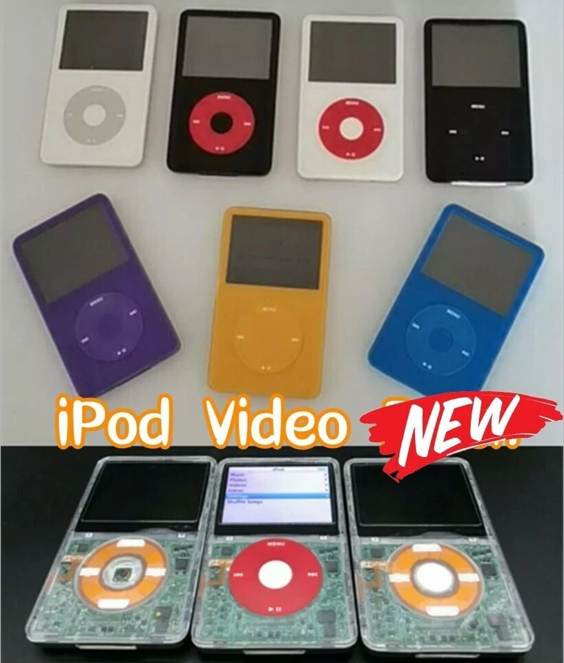 👍New Apple iPod Video 5th Gen 128GB 256GB 512GB 1TB 2TB Wolfson DAC SD Card SSD - Image 1 of 4