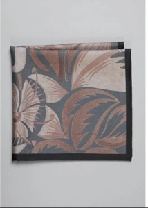 Jos. A. Bank Tropical Aquarell Einstecktuch in Grau | Elegantes Herren Accessoire - Bild 1 von 1