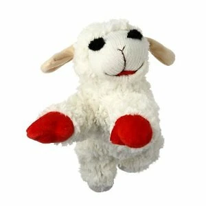 MultiPet Lambchop Plush Dog Toy 10" with Squeaker  - Image 1 of 1