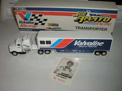 Ertl Race Image 1/64 Joe Amato NHRA Valvoline Racing Transporter w/ Certificate - Image 1 of 4