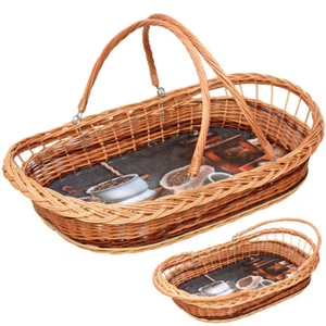 Weidentablett Tablettkorb Korbtablett Tablett  Weide Serviertablett Kaffee TWSKW - Bild 1 von 3