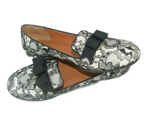 Marc by Marc Jacobs SIZE 7.5 Black Lace Ballet Dress Flat Slip On Shoes EU 37-5 - Picture 1 of 7