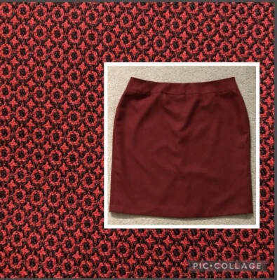 🎷Le Suit Falda Separada Talla 22W🌟Elegancia Clásica Roja🌟Lápiz Recto Foto 1 de 4