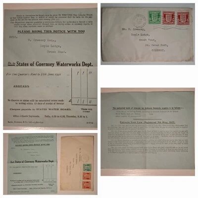 1941 Guernsey occupation stamps on cover plus contents see details - Image 1 of 4